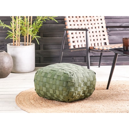 Puf BODLA Zielony 50 cm 50 cm