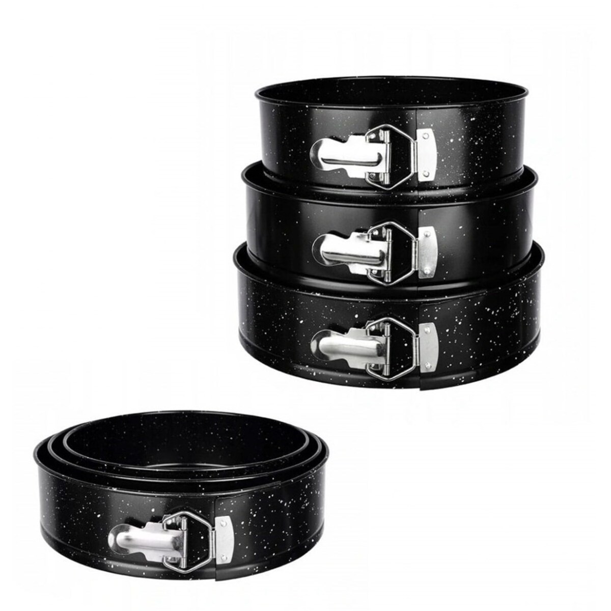 Brunbeste zestaw 3 tortownic blaszanych Non-stick 24cm 26cm 28cm BB1023