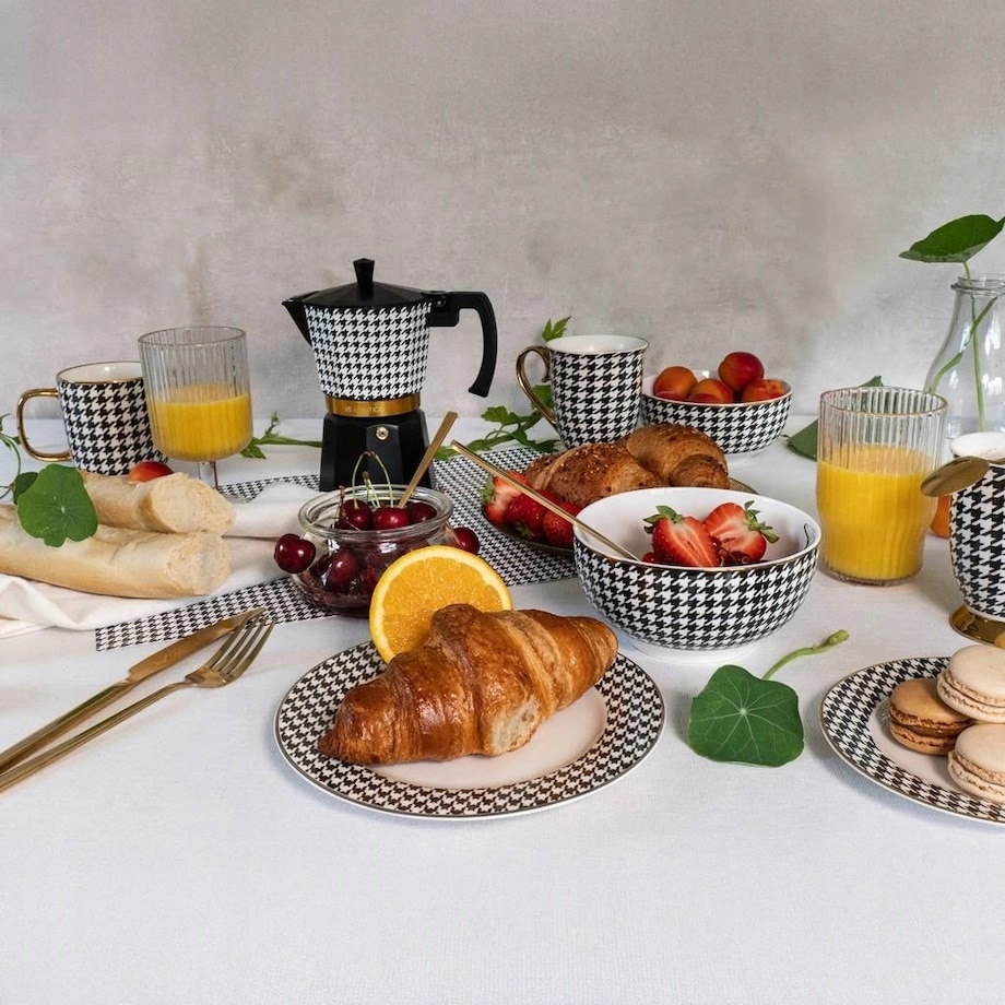 Kubek w pepitkę 2szt kratka 350 ml na napoje kawę herbatę latte pracy domu