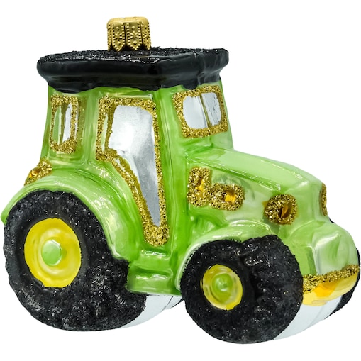 Bombka choinkowa szklana: Traktor: zielony