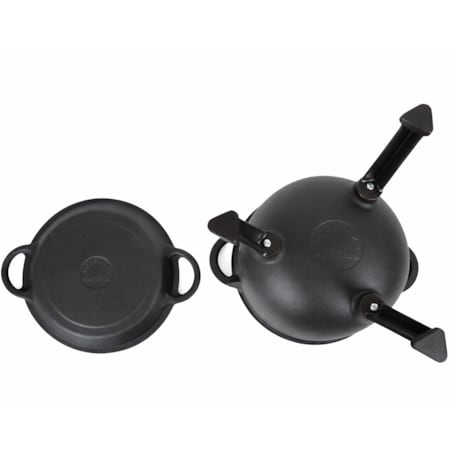 Kociołek żeliwny garnek na ognisko 2w1 emaliowany 10L grill ROSSNER