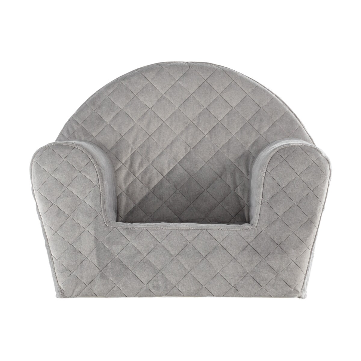 Fotelik Mati, srebrzysty szary, 52 x 34 x 41,5 cm, Posh Velvet