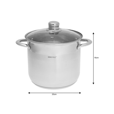 Zestaw garnków gastronomicznych KINGHOFF 6 elementów 9L/7L/5L