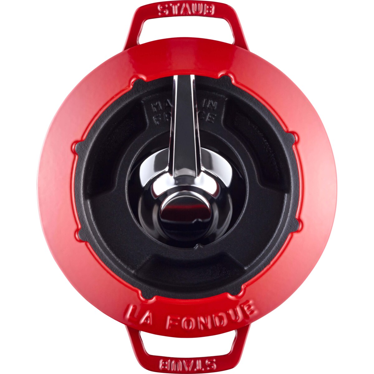 Zestaw do fondue Staub - 20 cm, Czerwony