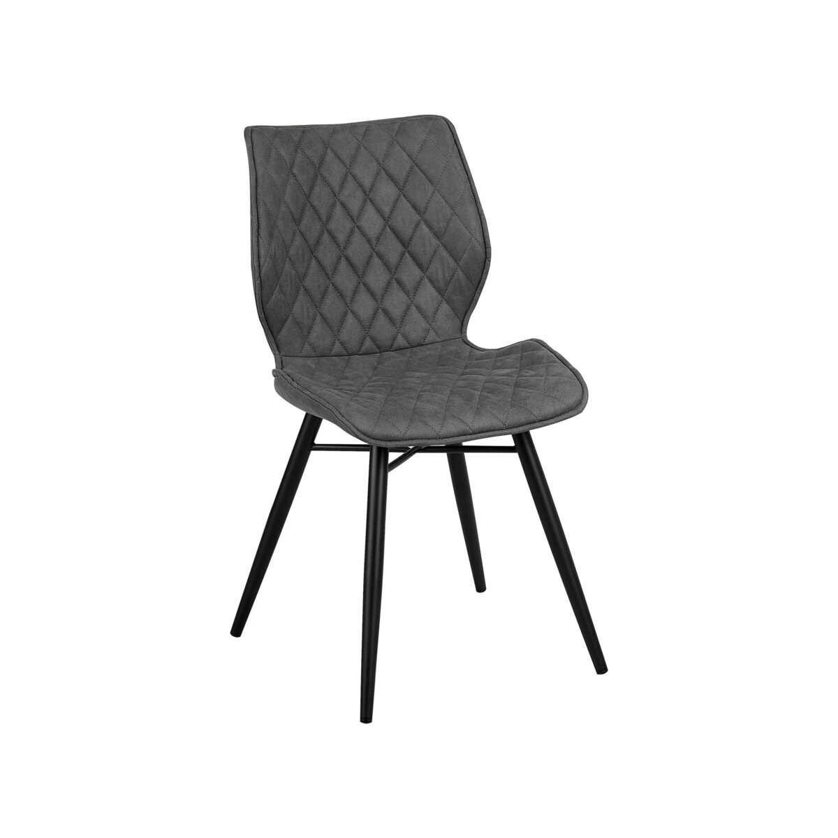 Zestaw 2 krzeseł do jadalni szary LISLE