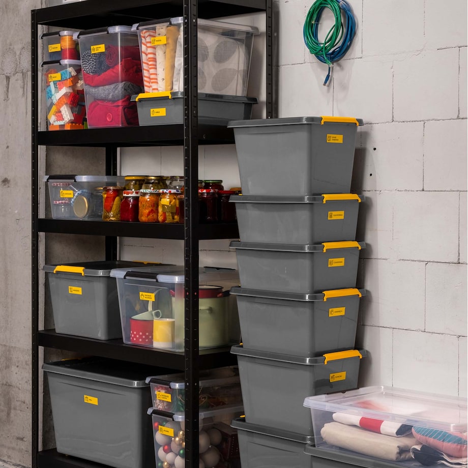 Pojemnik Plastikowy Z Pokrywą Zamykany Na Kółkach Pudełko Plastikowe 29L