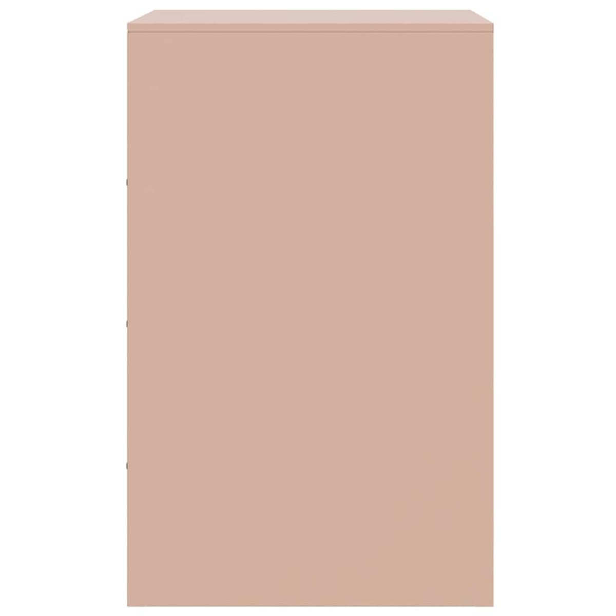 vidaXL Szafka nocna, różowa, 34,5x39x62 cm, stal