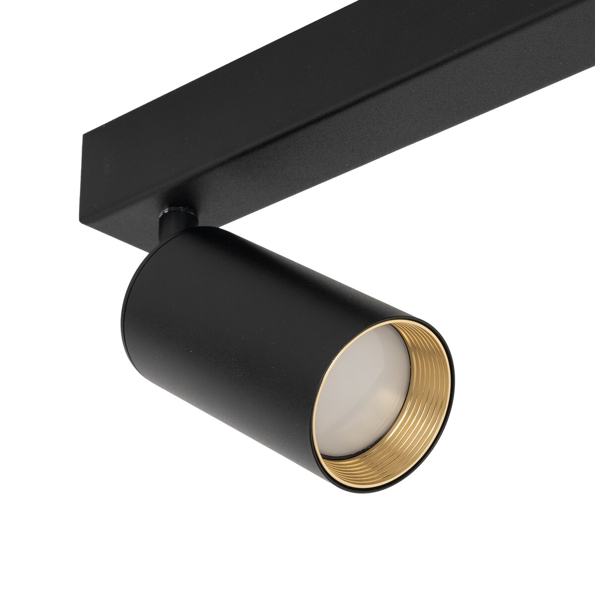 Nowoczesna lampa reflektor spot AMIS BLACK 2 TK Lighting czarno-złota GU10 regulowana 2-punktowa 10633