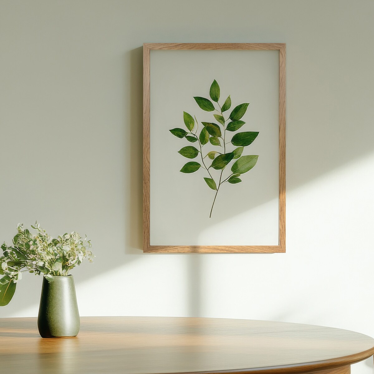 Ramka na zdjęcia 40x60 cm dębowa rama MDF z plexi do powieszenia pion poziom klasyczna prostokątna ramka FRAMAI®