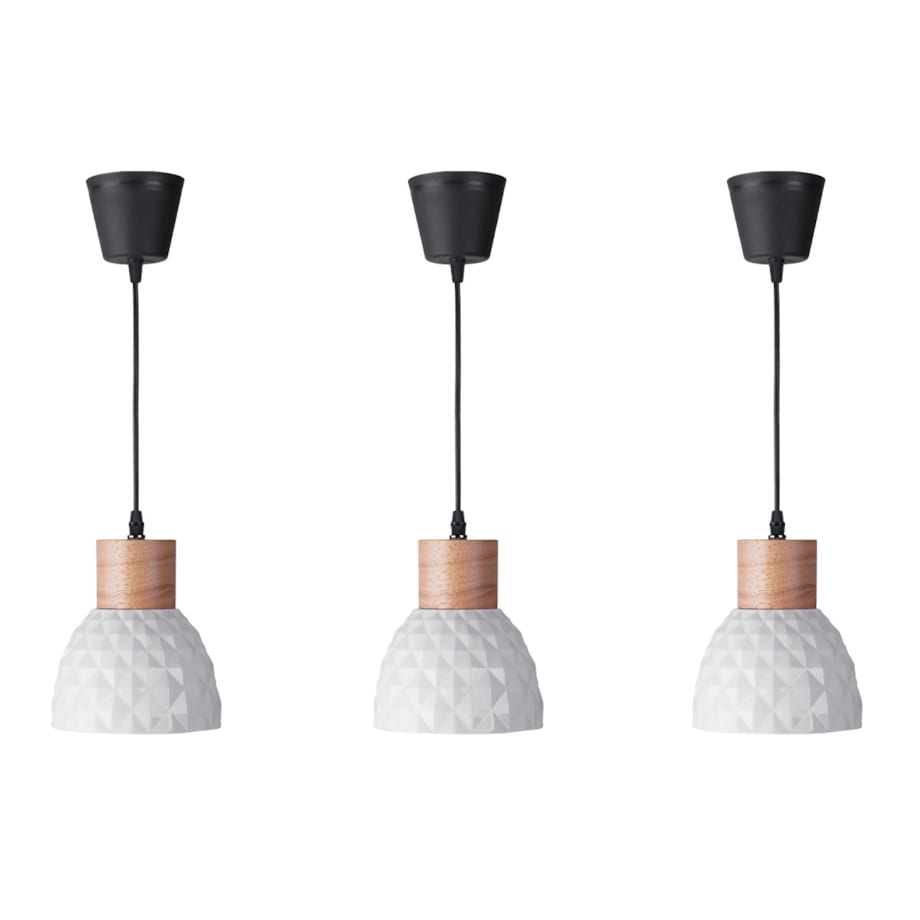 Konsimo KARI Zestaw lamp wiszących 3 szt., biały