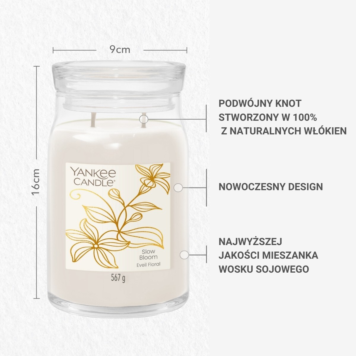 Yankee Candle świeca duża SLOW BLOOM