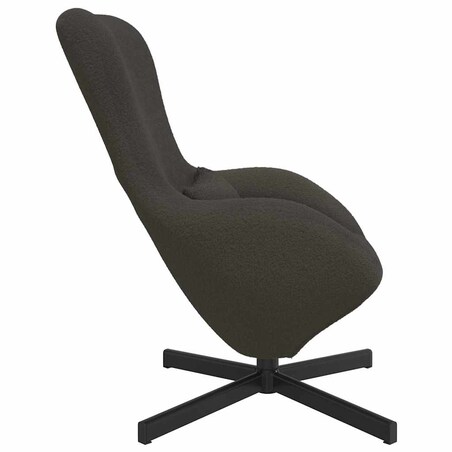 vidaXL Fotel jajo ciemno szary 63 x 73 x 90 cm