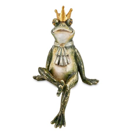Dekoracja - figurka żabiego króla 31x19x16 cm RE RANA z żabotem