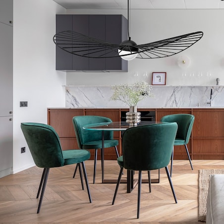 Lampa Wisząca Nowoczesna Ażurowa Led 80Cm Modern
