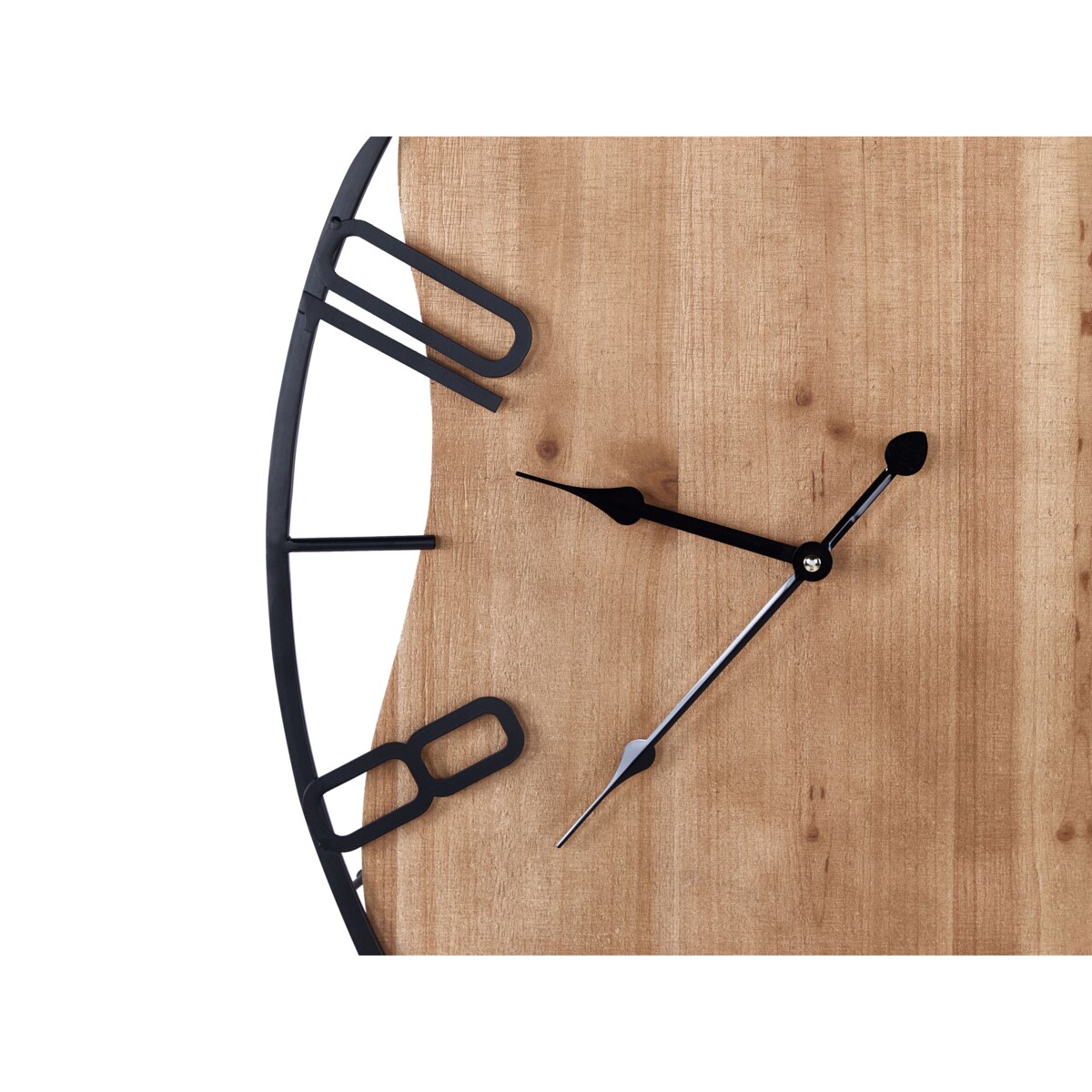 Zegar ścienny MEYNES 46 cm Metal Czarny