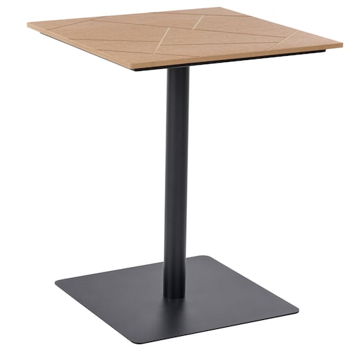 Stolik bistro STINTINO 60 cm 60 cm Metal Czarny