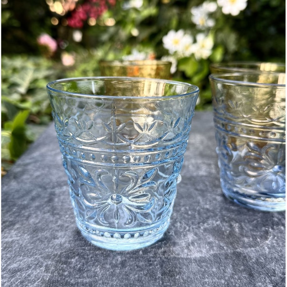 VILLA ITALIA Szklanka niebieska 250 ml FOLLY