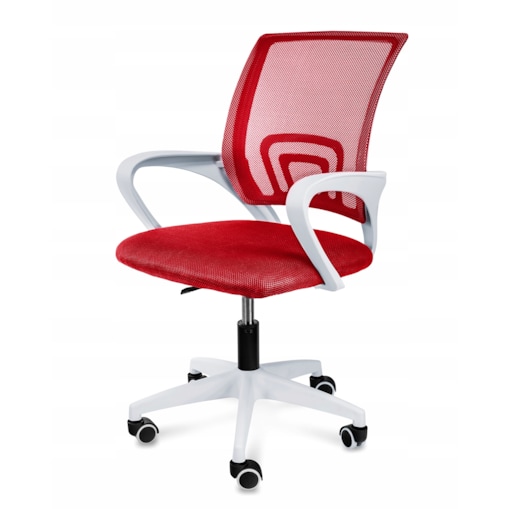 Krzesło biurowe profilowane SMART czerwone
