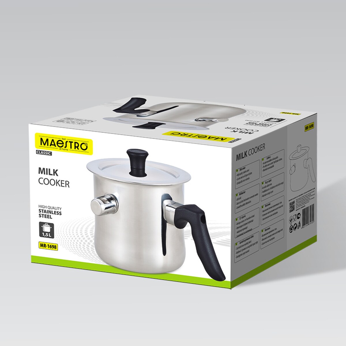 Garnek do gotowania mleka 1.5L MAESTRO