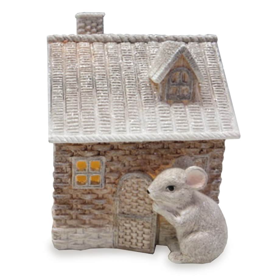 Figurka MYSZKA z domkiem LED 13x10x10 cm EGER-2