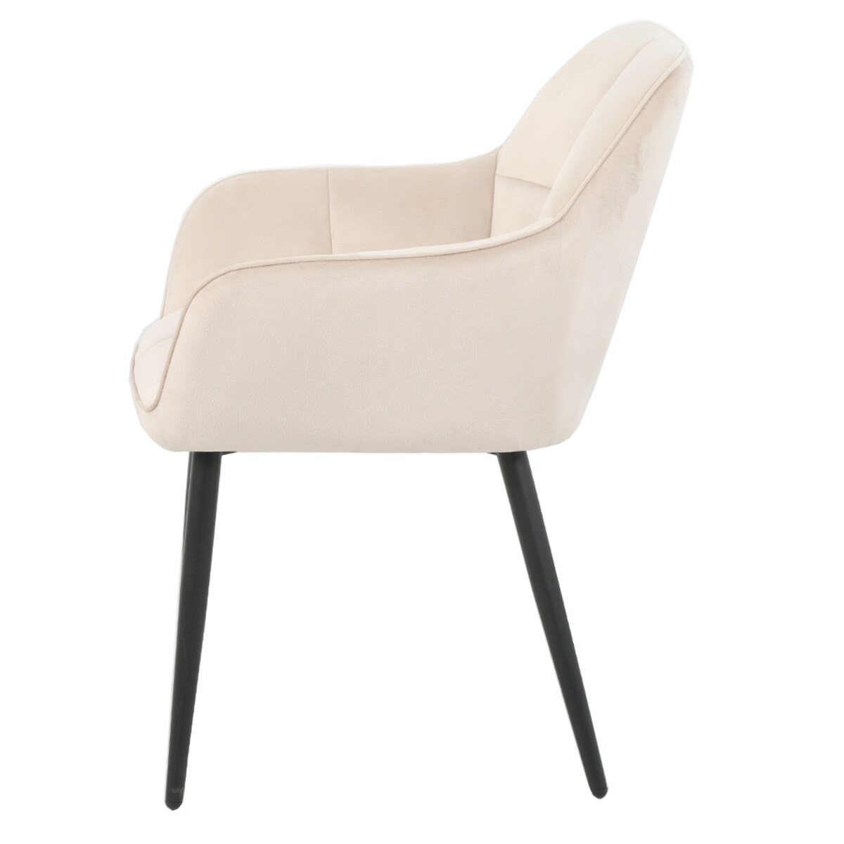 Krzesło kaszmirowe ELIOR welurowe tapicerowane do salonu jadalni