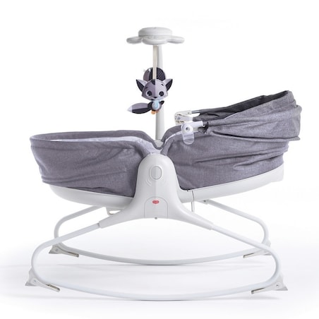 Wielofunkcyjny bujaczek Tiny z budką - Szary