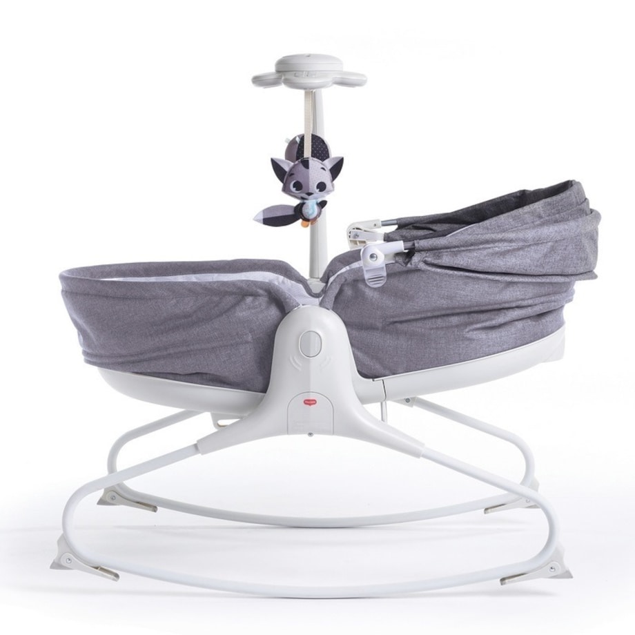 Wielofunkcyjny bujaczek Tiny z budką - Szary