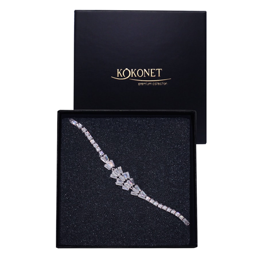 OZDOBNA bransoletka srebrna wysoka jakość gwarancja ŚLUBNA z listkami