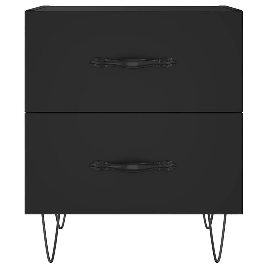 vidaXL Szafki nocne, 2 szt., czarne, 40x35x47,5 cm