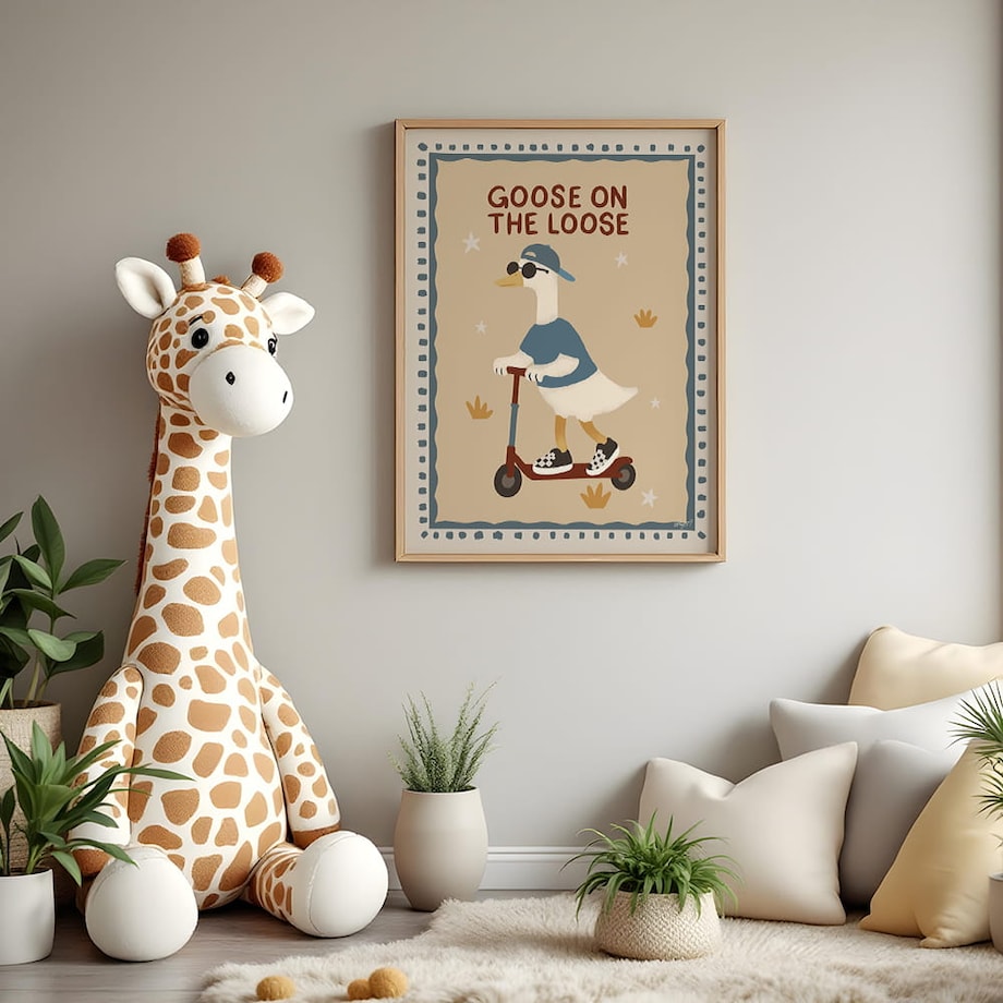 plakat gęś na wolności 70x100