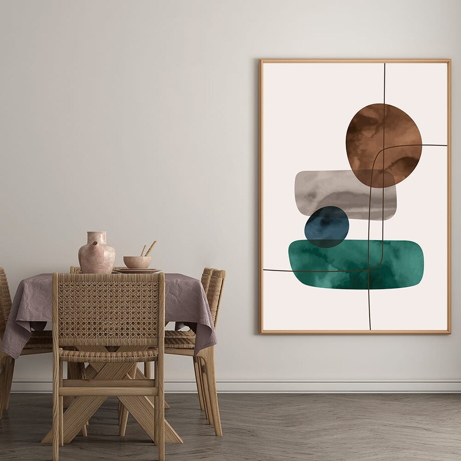 plakat abstract shapes 2 50x70 cm