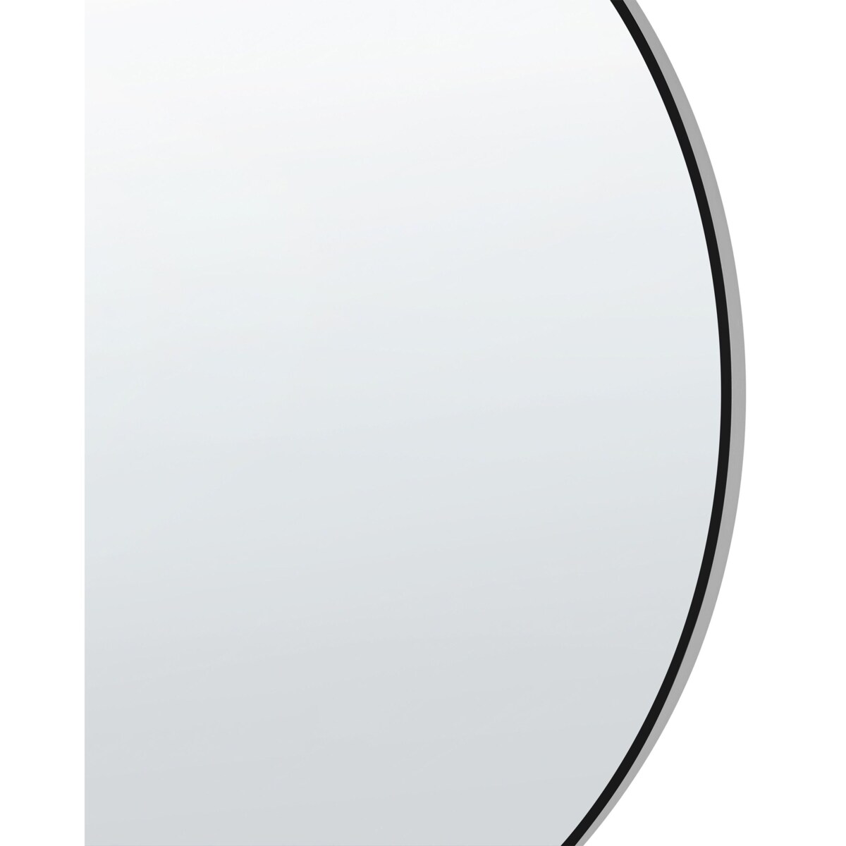 Lustro ścienne 80 x 80 cm czarne ANNEMASSE