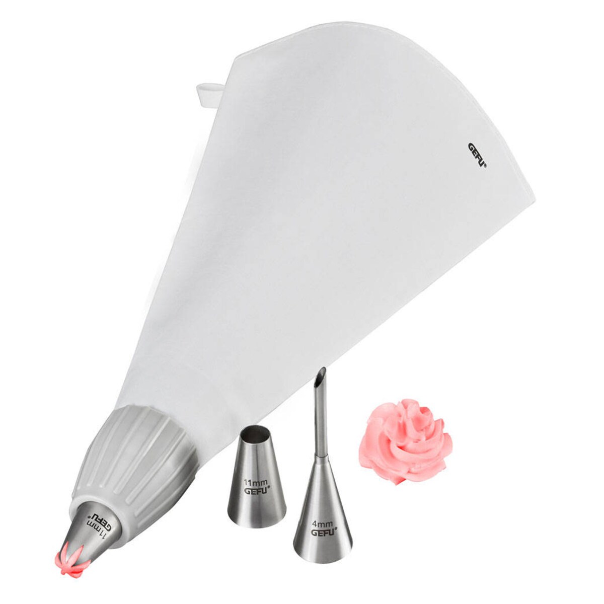 Rękaw cukierniczy z wymiennymi końcówkami DECORE