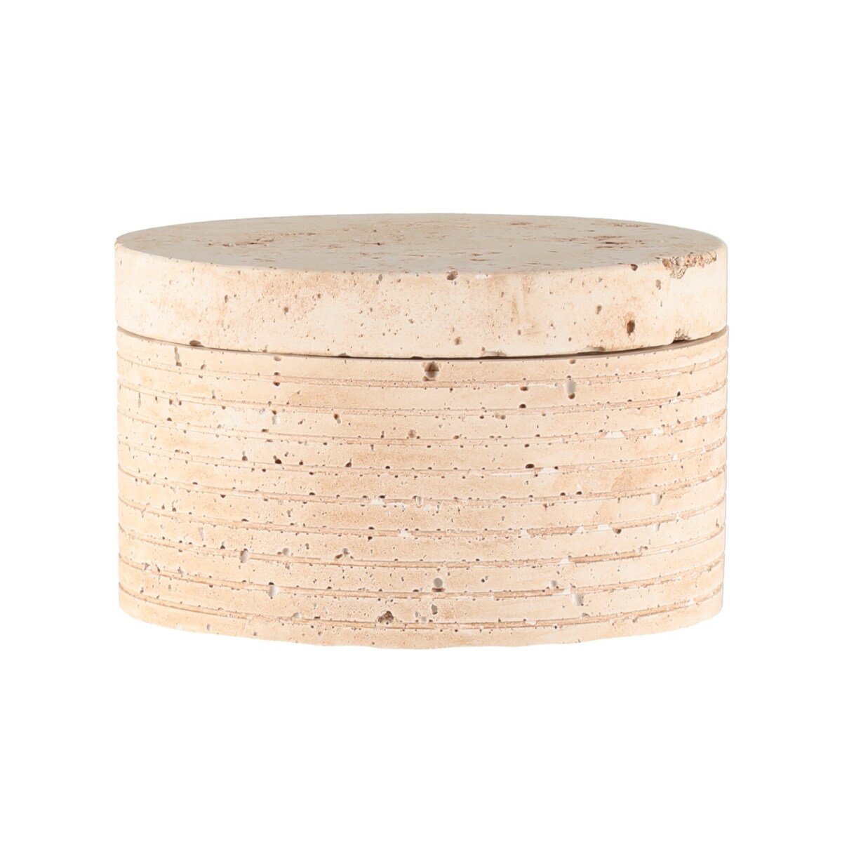 Cementowy pojemnik z wieczkiem ALEX, 13 x 8 cm