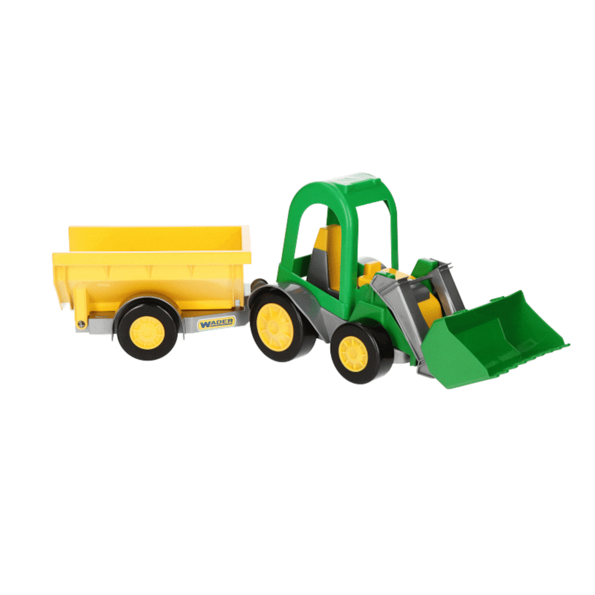 Farmer traktor ładowarka z przyczepą w kartonie