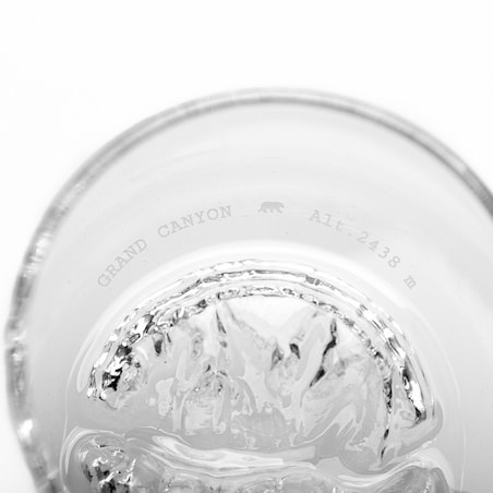 Zestaw 2 szklanek do whisky - Topographic - Canyon & Matterhorn