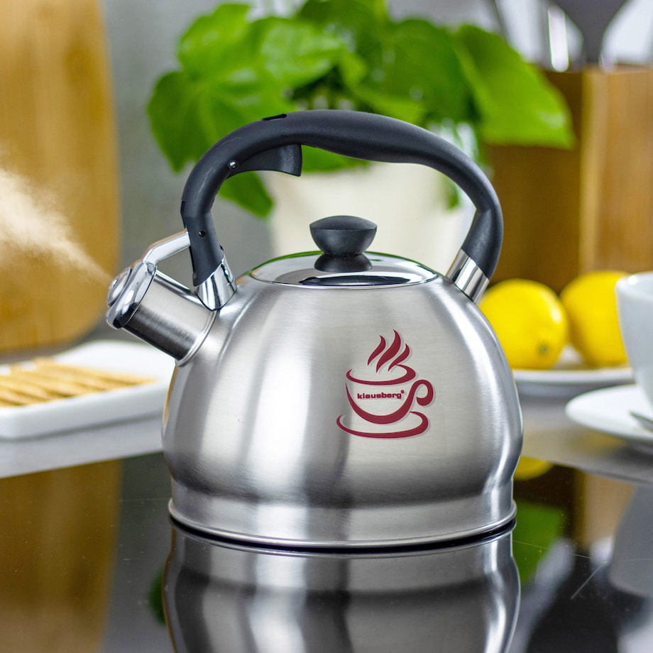 Czajnik stalowy z gwizdkiem Magic Change zmieniający kolor 1.8L KLAUSBERG