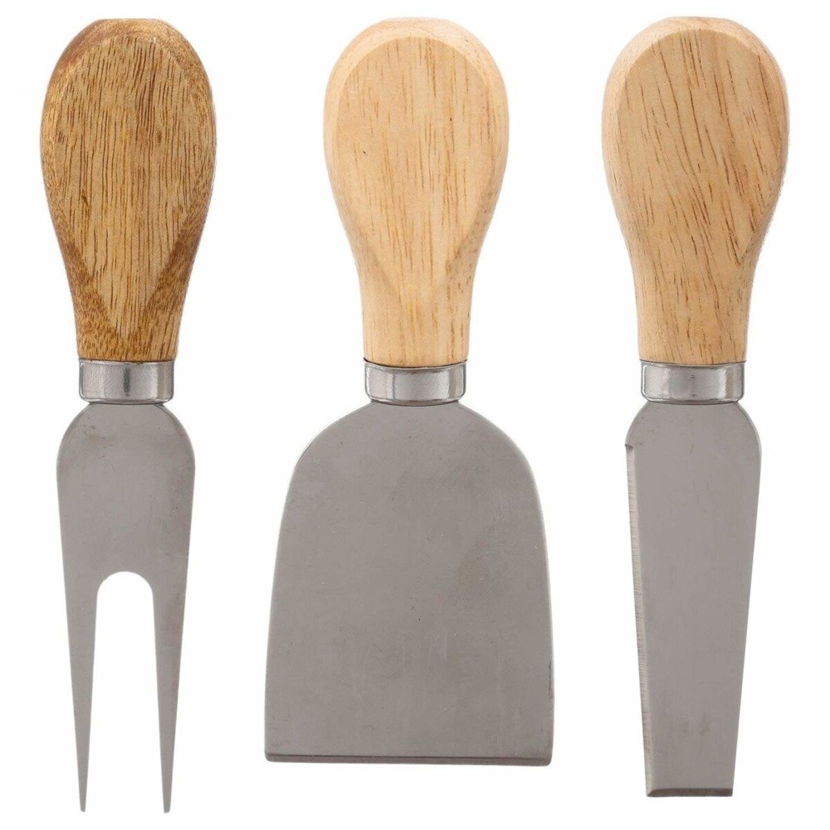 Deska kamienna do podawania sera + 3 noże na stojaku