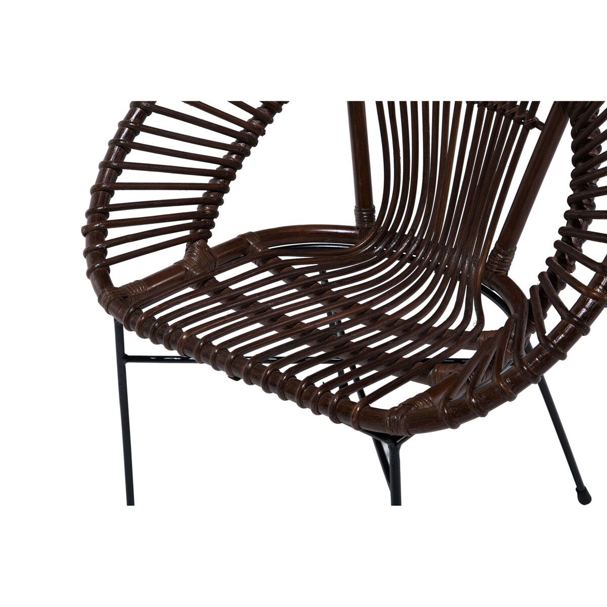 Krzesło rattanowe brązowe SARITA