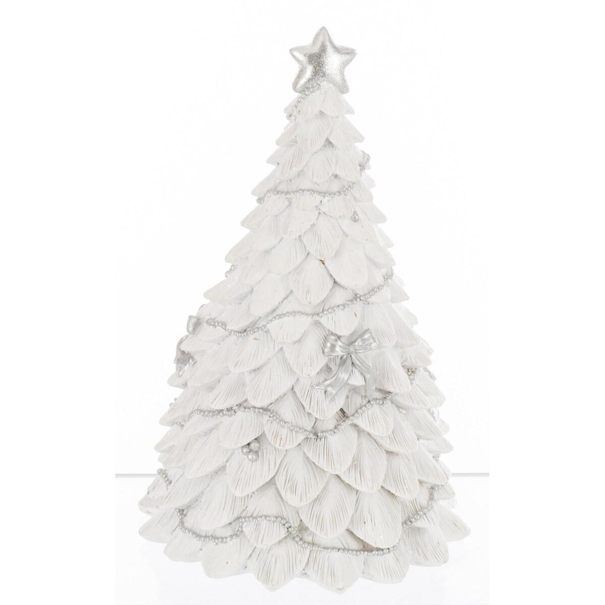 Dekoracja - choinka LED z Mikołajem wewnątrz 25x16x14 cm