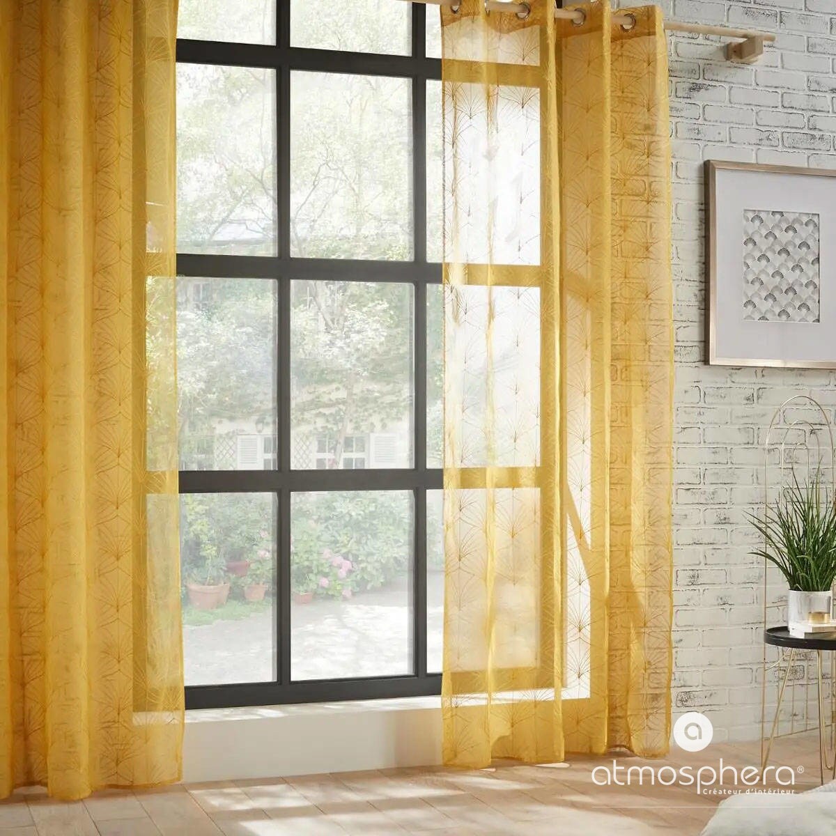 Firanka do salonu na przelotkach MIA, 140 x 240 cm