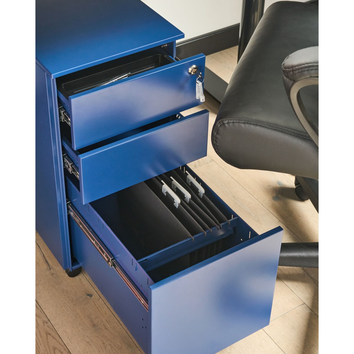 Szafka biurowa BOLSENA Metal Niebieski