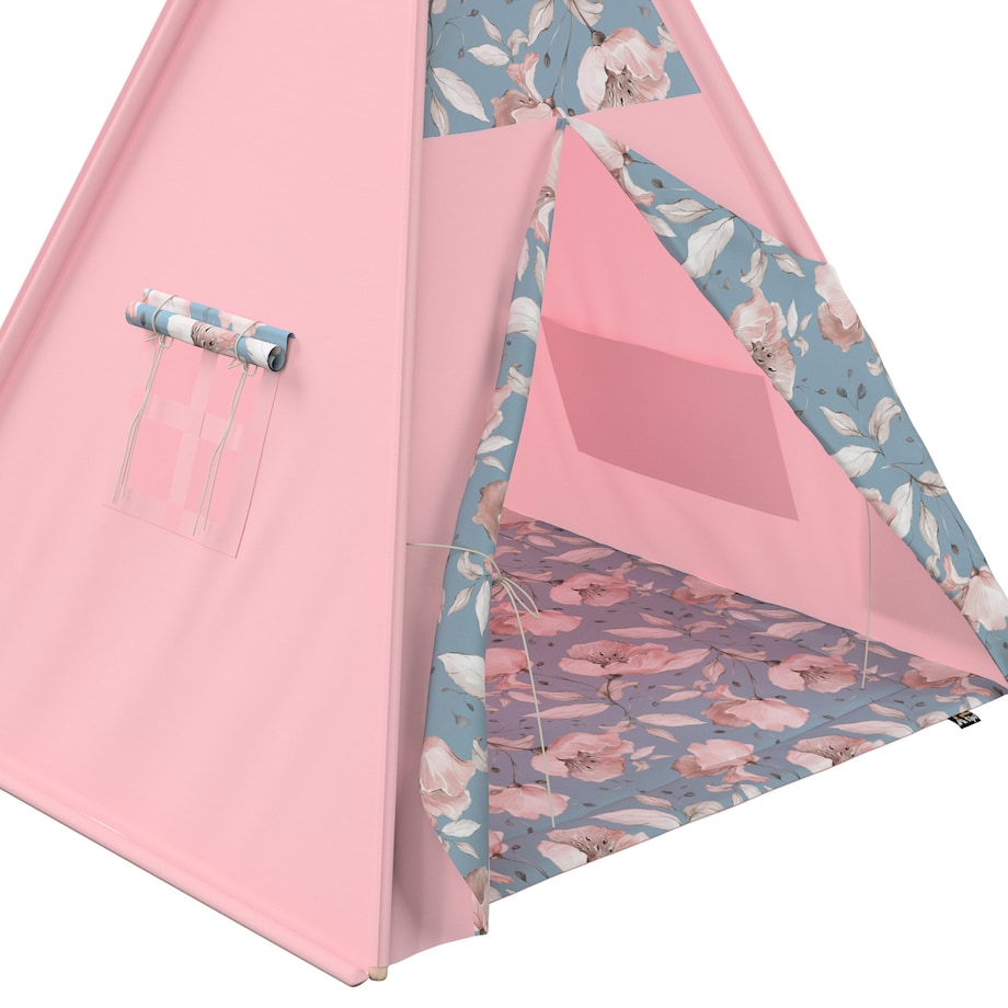 Tipi, niebiesko-różowy, 110 x 110 x 155 cm, Magic Collection
