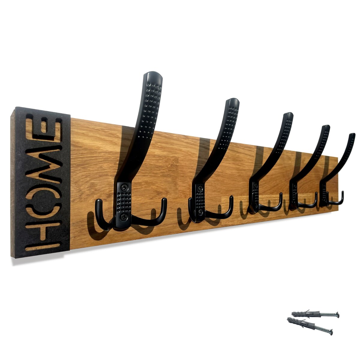 Wieszak ścienny na ubrania Modern Oak 60cm