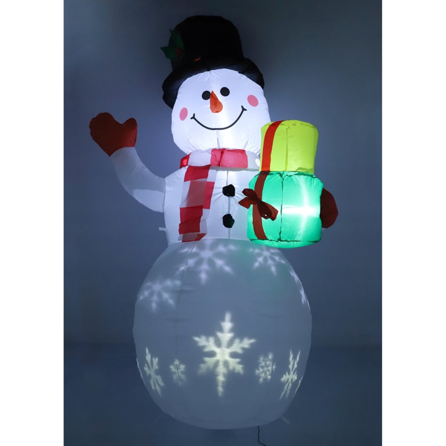 Bałwan Nadmuchiwany Świecący Duży Pompowany Led 150Cm Dmuchaniec