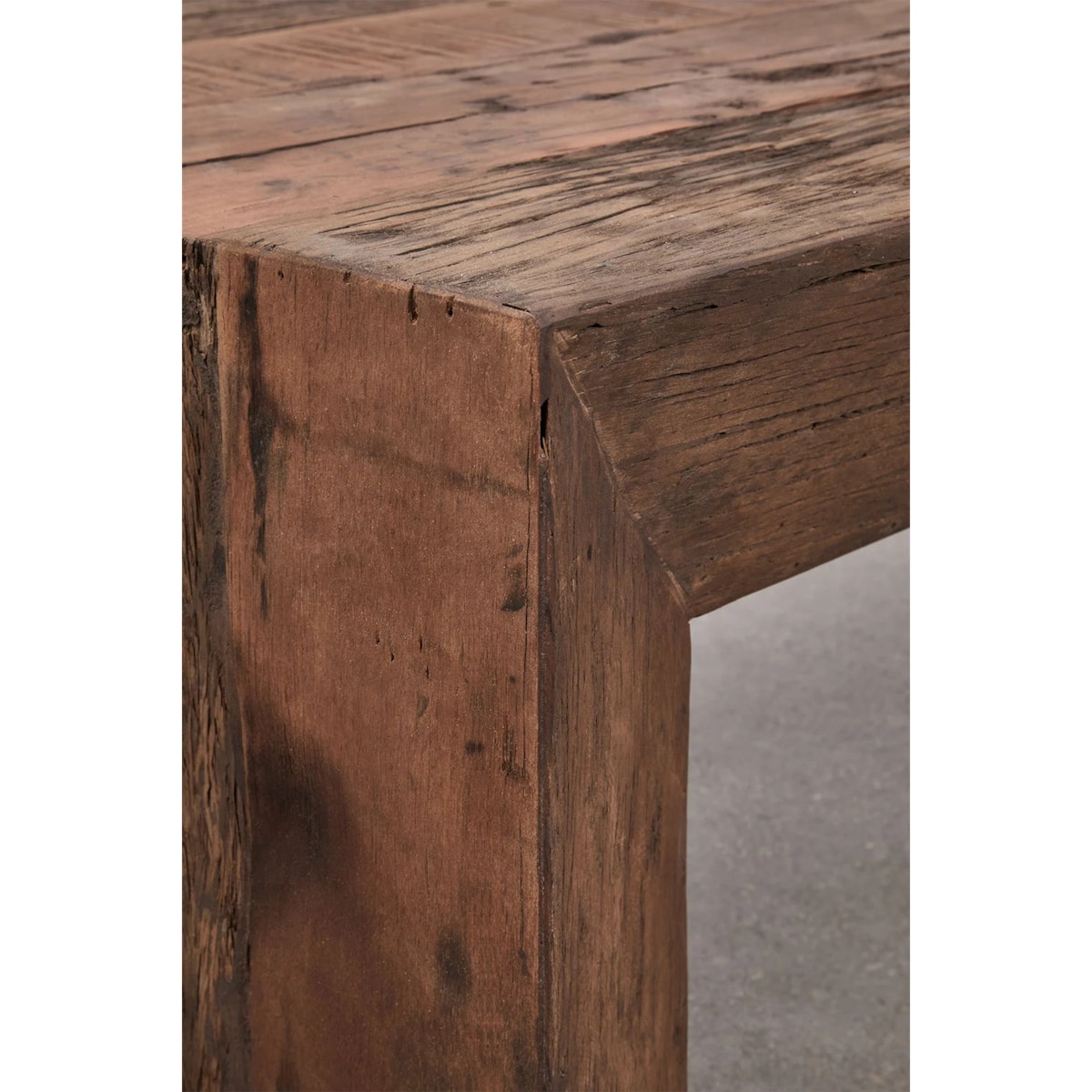 Stolik kawowy prostokątny 120x60 cm z drewna z odzysku, Juvira