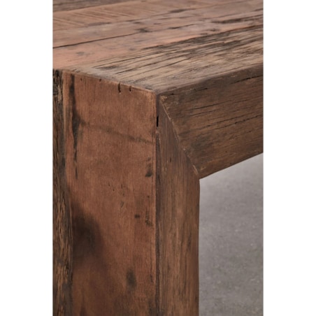 Stolik kawowy prostokątny 120x60 cm z drewna z odzysku, Juvira