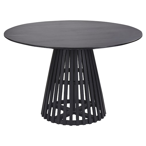 Stół do jadalni MESILLA Czarny 120 cm 120 cm Drewno akacjowe