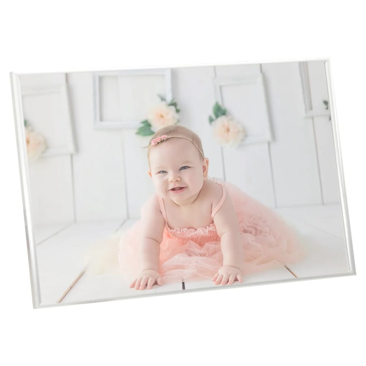 vidaXL Ramki na zdjęcia, 3 szt., stołowe, srebrne, 21x29,7 cm, MDF