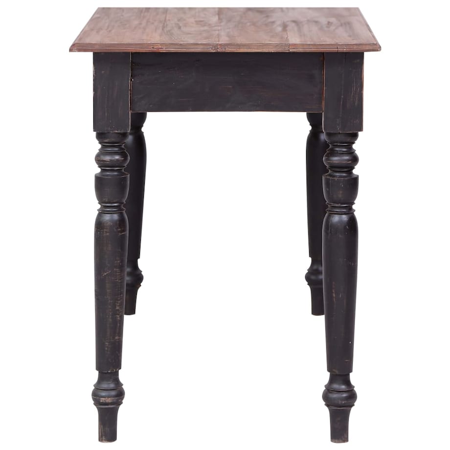 vidaXL Biurko z 3 szufladami, 117 x 57 x 75 cm, lite drewno mahoniowe